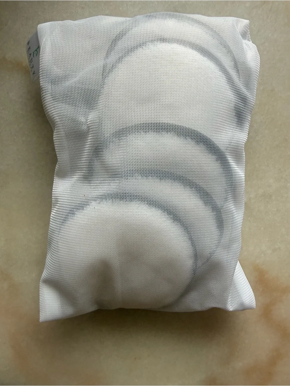 Beauty Depot White Mesh Makeup Brush and Sponge Travel Bag